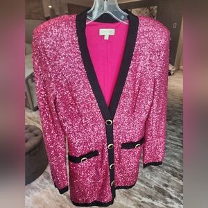 Ronny Kobo Avril Sequin Tuxedo/Blazer Dress NEVER WORN